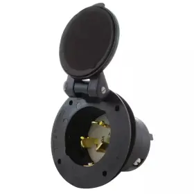 Ac Works 313033926927 50 Amp 125/250-volt Power Input Inlet With Front Cover