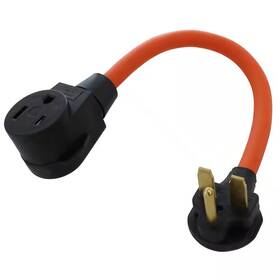 Ac Works 445036126172 1.5 Ft. Nema 6-30 3-prong Commercial Hvac Plug To 6-50 Welder Adapter