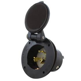 Ac Works Cs6375-fc 50 Amp 125/250-volt Power Input Inlet With Front Cover