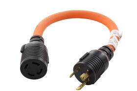 Ac Works L530l1430-018 Generator To Transfer Switch L14-30 Inlet Box Adapter L5-30 30amp 3-prong To