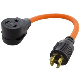 Wdl1420650-018 Ac Works Connectors 1.5 Ft. L14-20p 20 Amp 4-prong Generator Locking Plug To 6-50