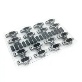 Amn02002 Angymeck 16pcs Small Block Chevy 1.5 Ratio 7/16 Stainless Steel Roller Rocker Arms Sbc 30