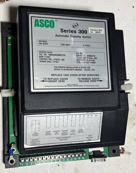 Asco H00300030800c10c Series 300 Automatic Transfer Switch 800amps 208v 60hz