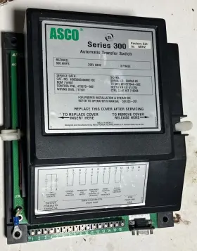 H00300030800c10c Asco Series 300 Automatic Transfer Switch 800amps 208v 60hz