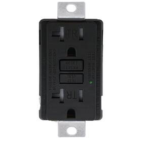 Baomain Gtn020-blk Generator Gfci Outlet 20a 125v 60hz Tamper-resistant Black