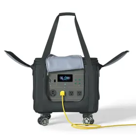 Xl-15x12x13in Benvol Portable Power Station Carrying Bag Easy Carrying-360 Wheels 15 12 13ft Fit P
