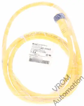 102000a01f060-zjdk4sdy Brad Connectivity Surplus Sealed 102000a01f060 2p Straight Female Cordset 6ft