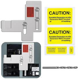 Branded Sie-p2-01 Generator Interlock Kit For Murray Or Siemens 150/200 Amp Panels 7/8-1.25 Inch Gener