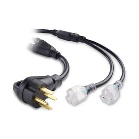 Cable Matters 400094-2.5 Led-lit 4 Prong 50 Amp To 20 Adapter For Generator 50a 1