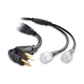 400094-2.5 Cable Matters Led-lit 4 Prong 50 Amp To 20 Adapter For Generator 50a 1
