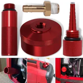 Gca-200 Camoo Upgrade Extended Run Fuel Gas Cap Mess Free Oil Change Funnel And Magnetic Red