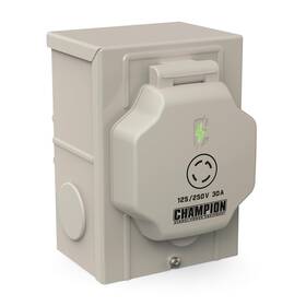 Champion Power Equipment 201392 30a 125/250v Inlet Box