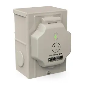 201461 Champion Power Equipment 50a 125/250v Inlet Box