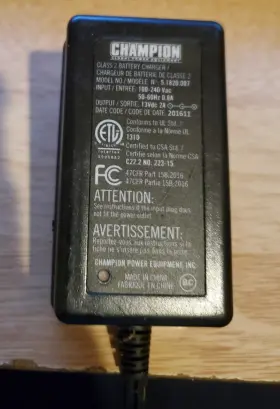 5.1820.007 Champion Power Equipment Used Genuine Oem Wall Charger Ac Adapter For Generator Pn