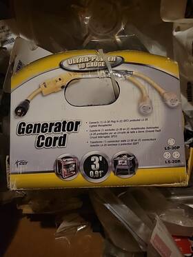 Coleman Cable G02861-00-02 New Generator Cord H13j