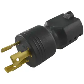 L6-20p Conntek 883943001712 30125 To 6-15/20r Plug Adapter 20 Amps 250 Volt Black