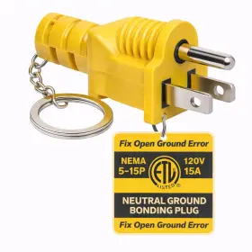 Cp037a Cordmitpro Neutral Ground Bonding Plug For Floating Generator Grounding