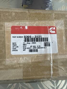 Cummins 0300-3121 Onan Pcb Assy-3ph Undervolt
