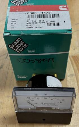 Cummins 0302-1473 Genuine Oem Onan 302-1473 Ammeter Ac New In Box -nos