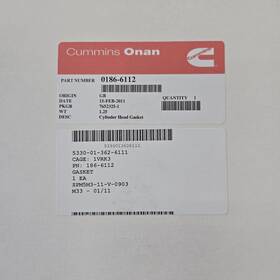 Cummins 186-6112 Onan Cylinder Head Gasket