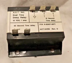Act-3415b Cummins 307-2871 Onan Timer Relay Sentinel Control Panel Dual Time Del Act-3415b Cummins 307-2871 Onan Timer Relay Sentinel Control Panel Dual Time Del