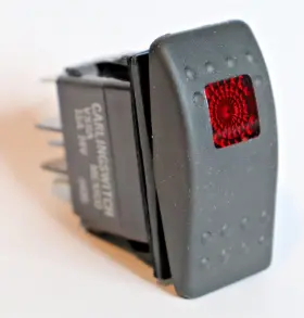 308-1010 Cummins Onan Rocker Switch Lamp Test Reset Panel S11 Detector Assy
