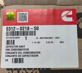 312-0218-s0 Cummins / Onan Capacitor Assembly