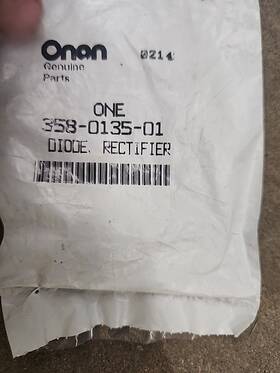 Cummins 358-0135-01 Onan Rectifier Diode