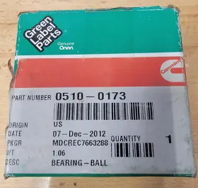 510-0173 Cummins / Onan Bearing P/n#