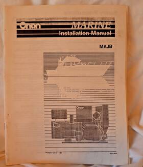 Cummins 933-0600 Onan Installation Manual Majb Marine Generator Set Genset Liter