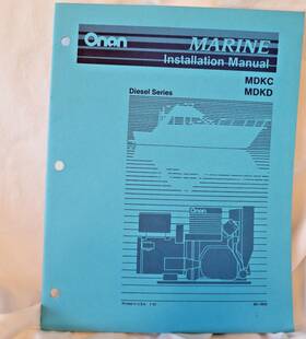 Cummins 981-0600 Onan Installation Manual Mdkc Mdkd Marine Generator Diesel Set