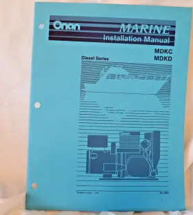 981-0600 Cummins Onan Installation Manual Mdkc Mdkd Marine Generator Diesel Set