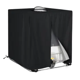 1000l Egis 970698660722 Ibc Tote Cover For Outdoor 275 Gallon Rain Barrel Uv Resistant Waterpro