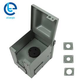 Etecgo 641424 30 Amp 250 Volt Welding Power Outlet Box Nema 6-30r Panel 3 Prong
