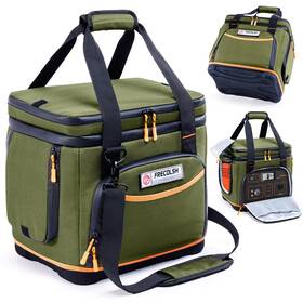 Frecolsh Am824 Double-layer Travel Carrying Case For Jackery Explorer 500 Portable Power S