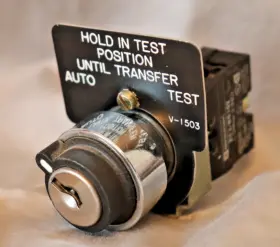 Ps-3473 Ge Zenith V-1503 Ats Ts Keyed Test Switch Includes L-1029 Contact Block And