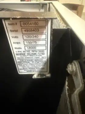 0054160 Generac Used Guardian Elite Model # For Parts Not Working