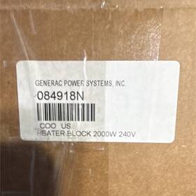 Generac 084918n Power Systems Heater Block 2000w 240v Mpn Generator Part