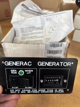 Generac 09043-0 Operation Panel With Switches And Wire Diag