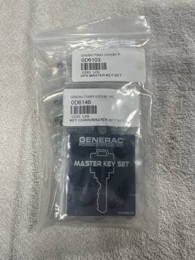 Generac 0d6146 Power System Master Key Set 0d6103