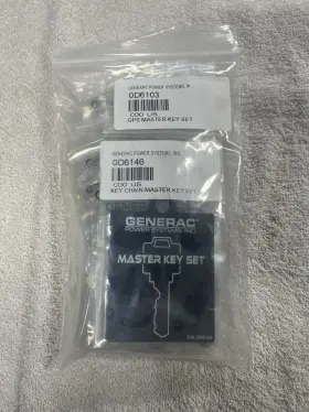 0d6103 Generac 0d6146 Power System Master Key Set