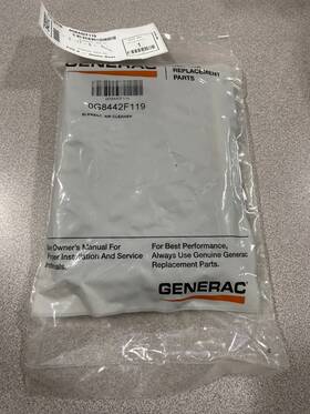 Generac 0g8442f119 - Air Cleaner Element Gp6500