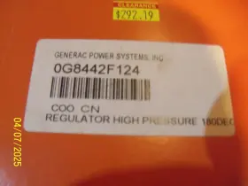 0g8442f124 Generac Regulator Assy