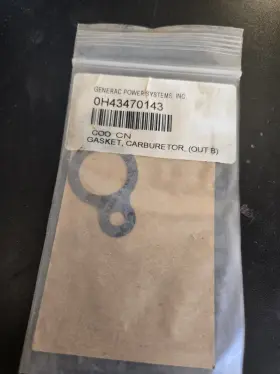 0h43470143 Generac Gasket Genuine Original Equipment Manufacturer/ B12