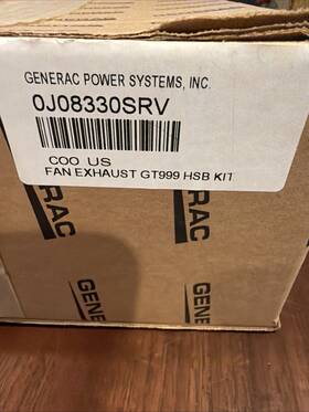 Generac 0j08330srv Fan Exhaust Gt999 Hsb Kit