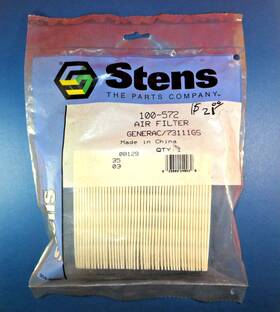 Generac 100-572 Stens Air Filter Replacement 73111gs 5500gcx 6500gcx 1019-1/3