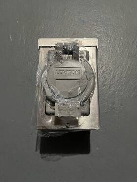 Generac 63471 50 Amp 125/250v Aluminum Power Inlet Box Spring Flip Lid 3r New