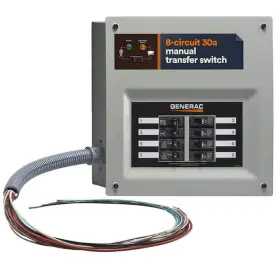 Generac 696471068542 Upgradeable Manual Transfer Switch Kit For 8 Circuits