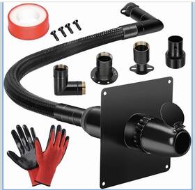 Generators 4 All 730945670661 Generator Exhaust Muffler Extension Silencer Kit Flexible Weatherproof New