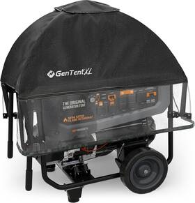 Gentent 705353546181 Xl Standard Generator Tent Cover Black For Open Frame Weatherproof Rain